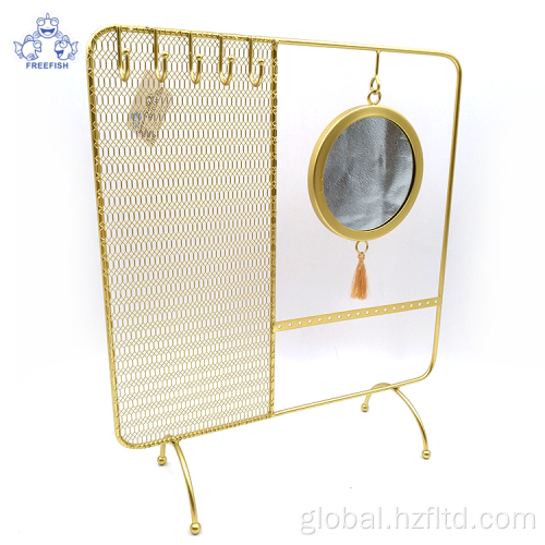 Metal Jewelry Holder Gold Metal Jewelry Organizer stand Manufactory